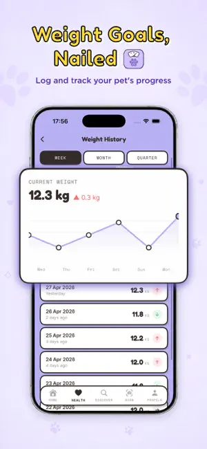 Pet Health Tracker App screenshot 2