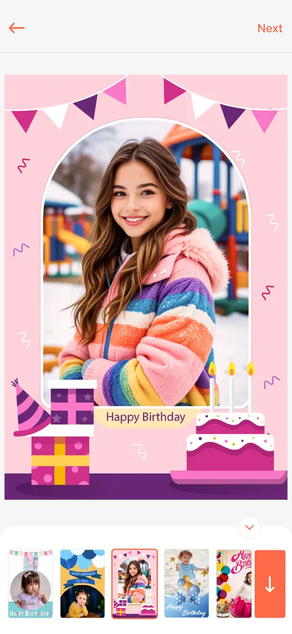 Screenshot #3 pour Birthday Photo Frame & Editor