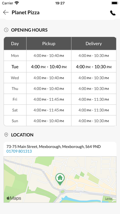 Planet Pizza Mexborough Screenshot