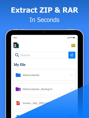 Zip File Opener iPad screenshot