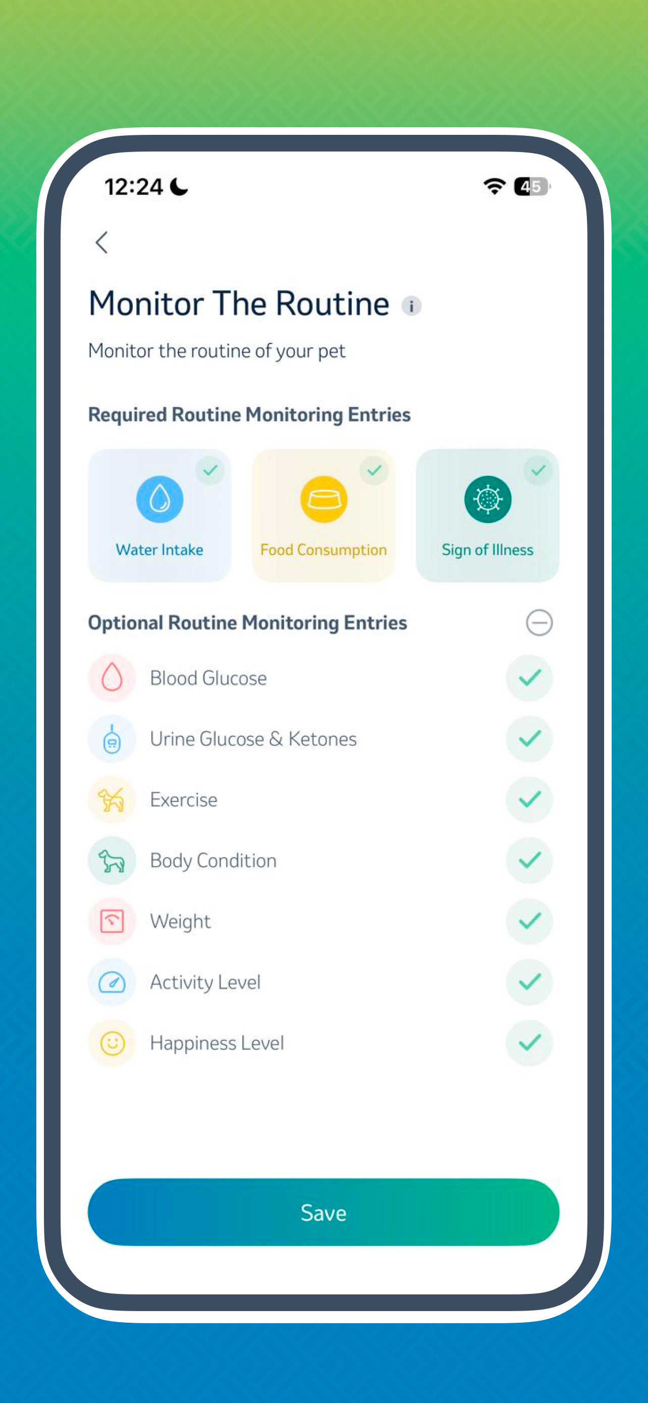 Pet Diabetes Tracker Branded