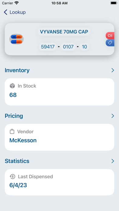 PharmacyOne Count Screenshot