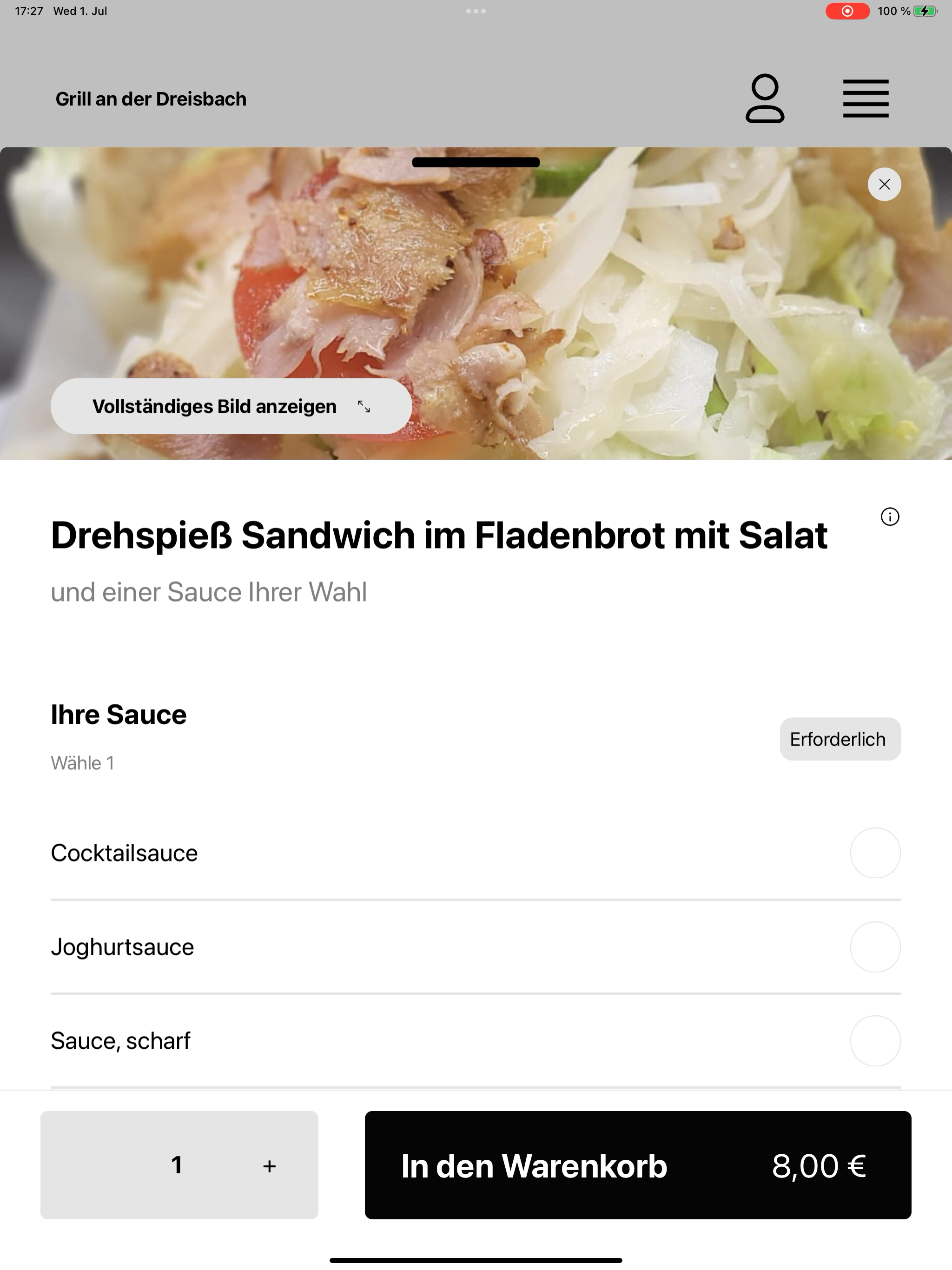 Grill an der Dreisbach