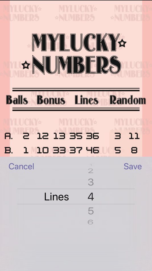 #5. My Lucky Numbers (iOS) 由: Paul Andrew Herbert