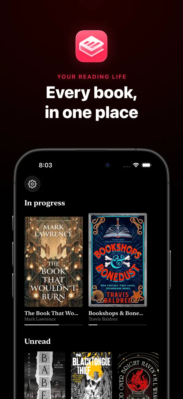 Screenshot #1 pour Leatherbound: Reading Tracker