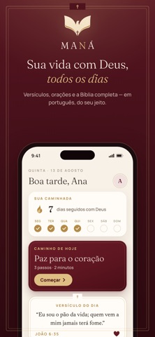 Maná: Bíblia e Orações iPhone screenshot
