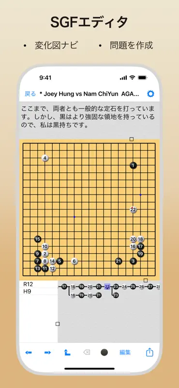 EasyGo Pro - 囲碁棋譜エディター, 詰碁 screenshot 5 of 10