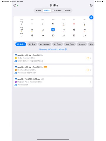 QwikShift iPad screenshot