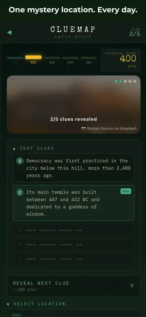 ClueMap: Daily GeoGuess Game screenshot 1