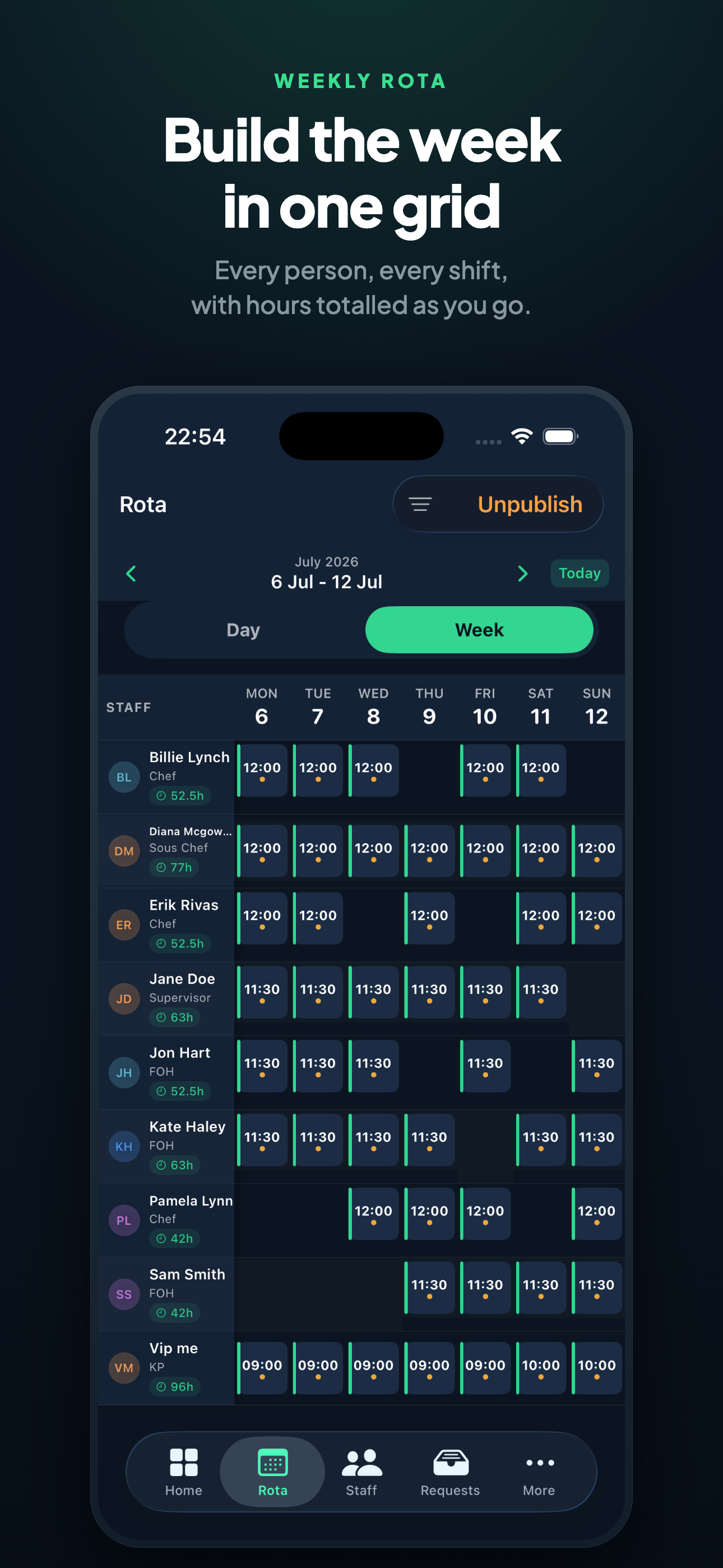 StaffPortal screenshot 2