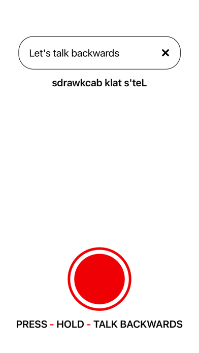 Screenshot #1 pour Backwards Talk