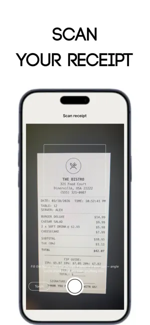 Tap the Total: Receipt Ledger screenshot 2