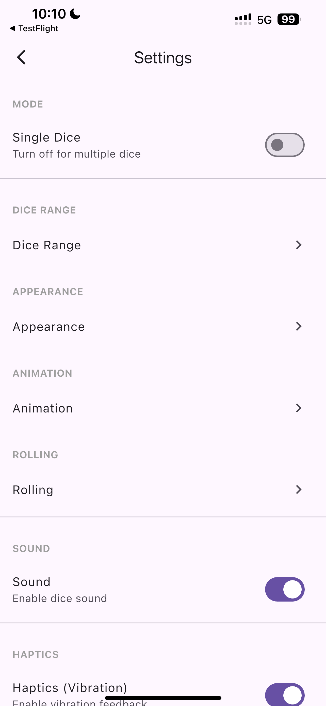 Dice Game Roller