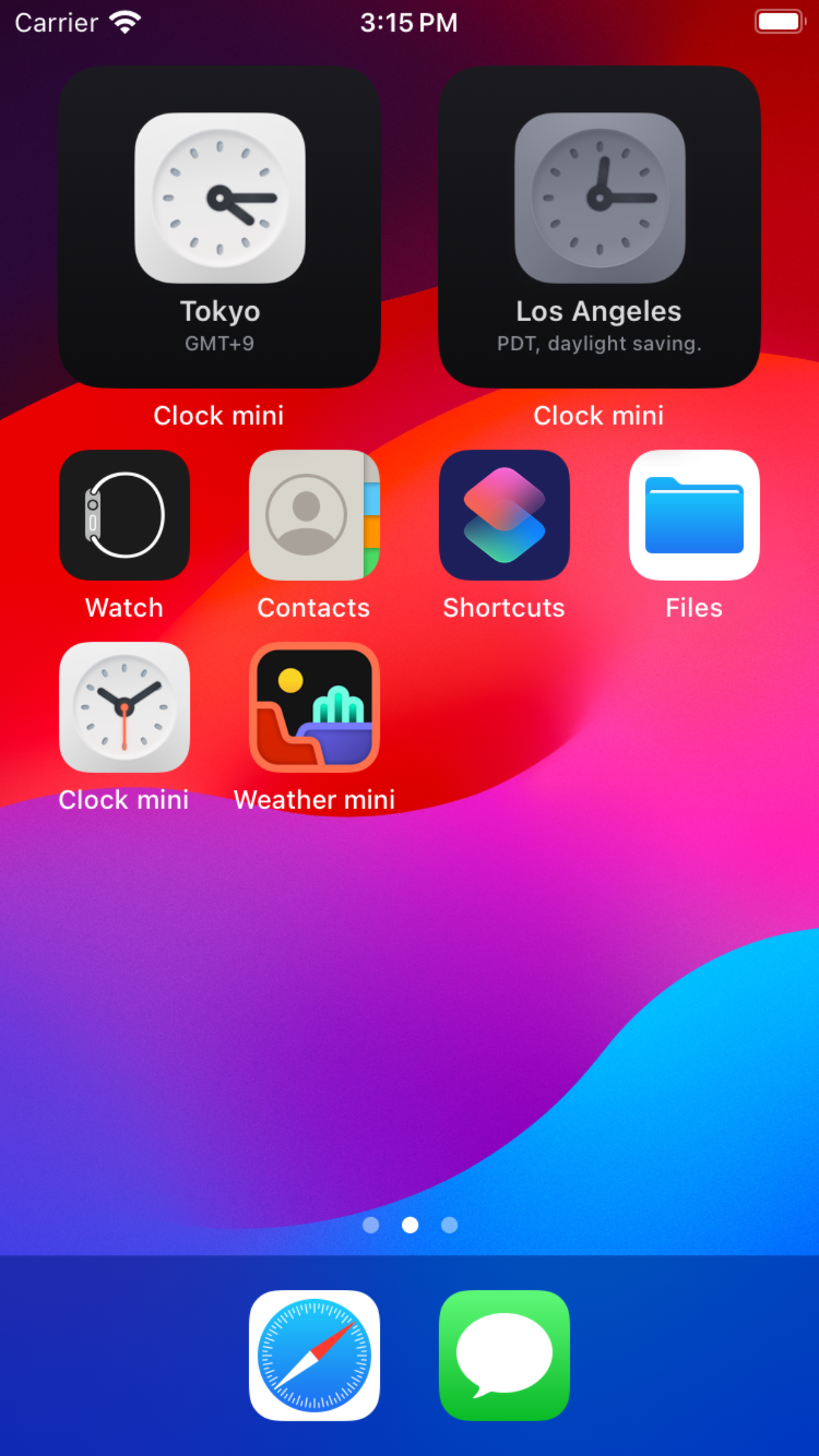 Clock mini