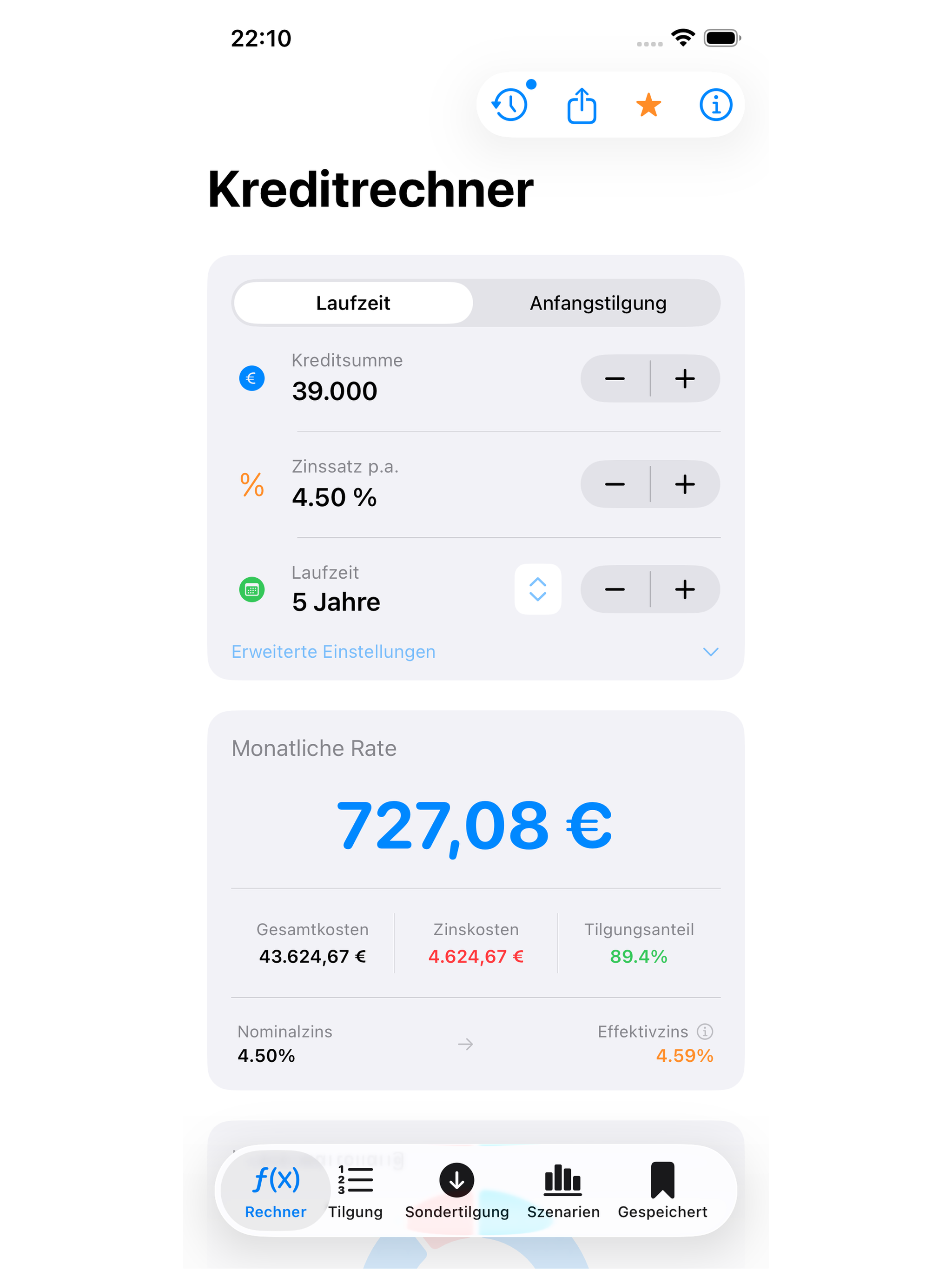 Kredit Klar – Kreditrechner