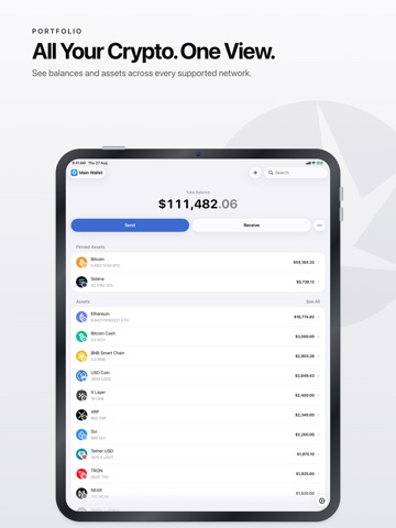 Aperture: BTC & Crypto Wallet iPad screenshot 2