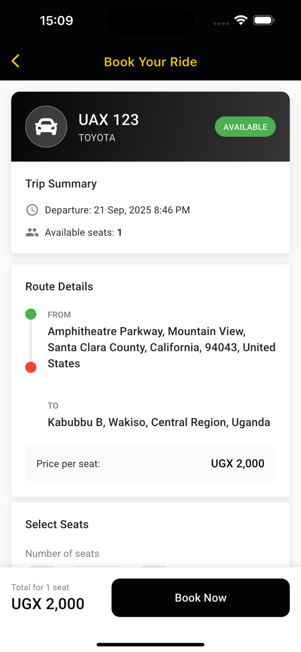 Rideshare Uganda screenshot 6