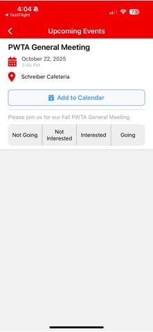 PWTA iPhone screenshot