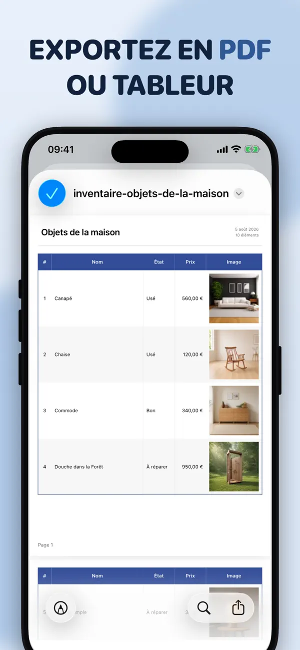Screenshot #3 pour Inventaire photo Retinelle