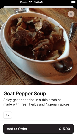 BUKA New York iPhone screenshot 3 - Food & Drink app