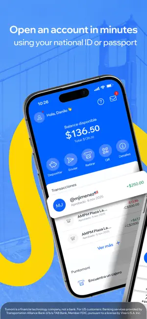 Tumoni: Money without borders screenshot 1