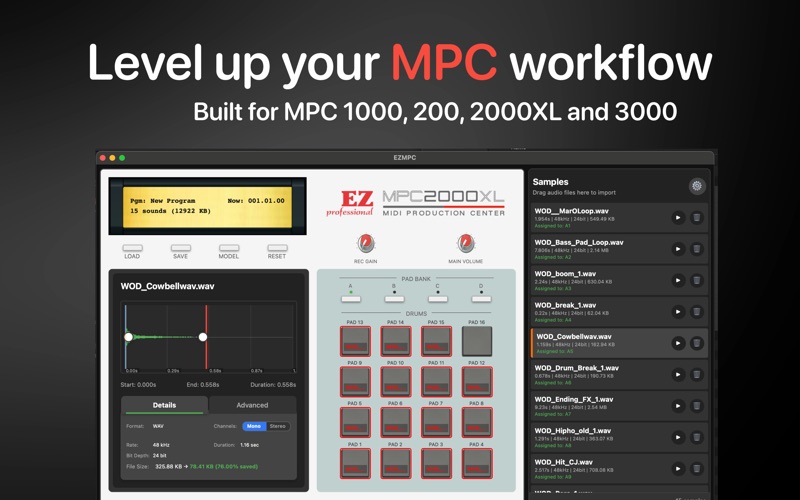 EZMPC app screenshot