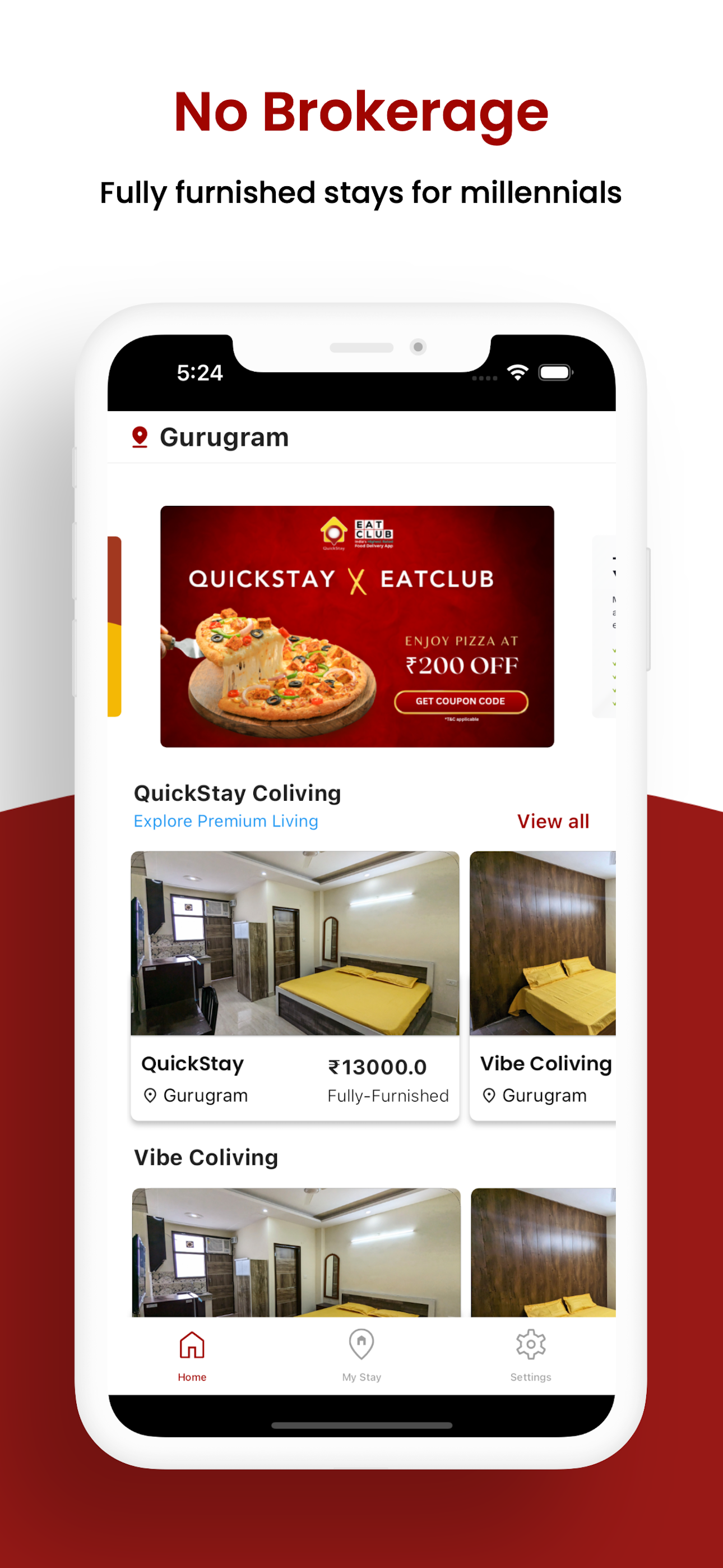QuickStay: Rent Coliving Stay