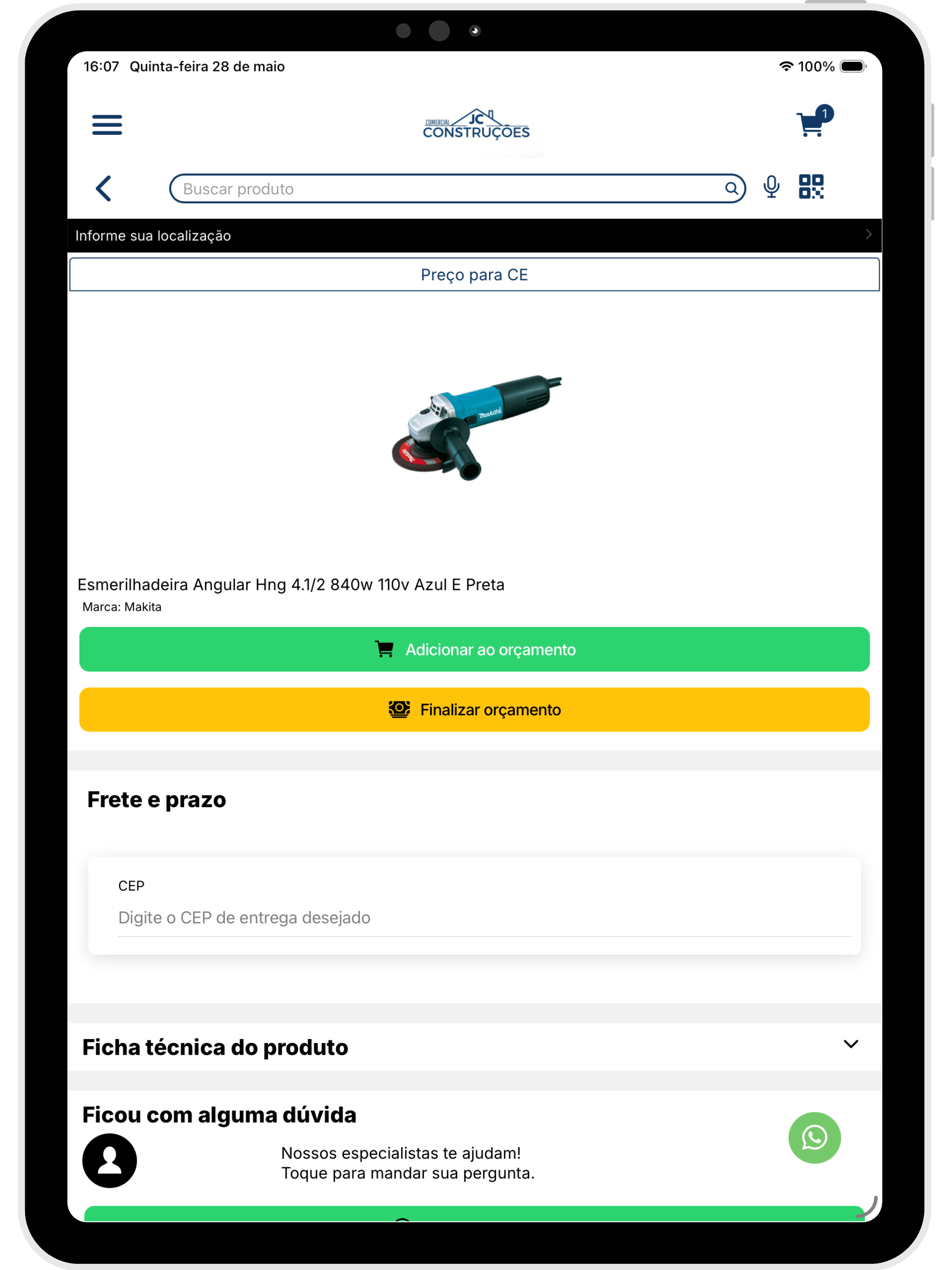Comercial JC Construções screenshot 6