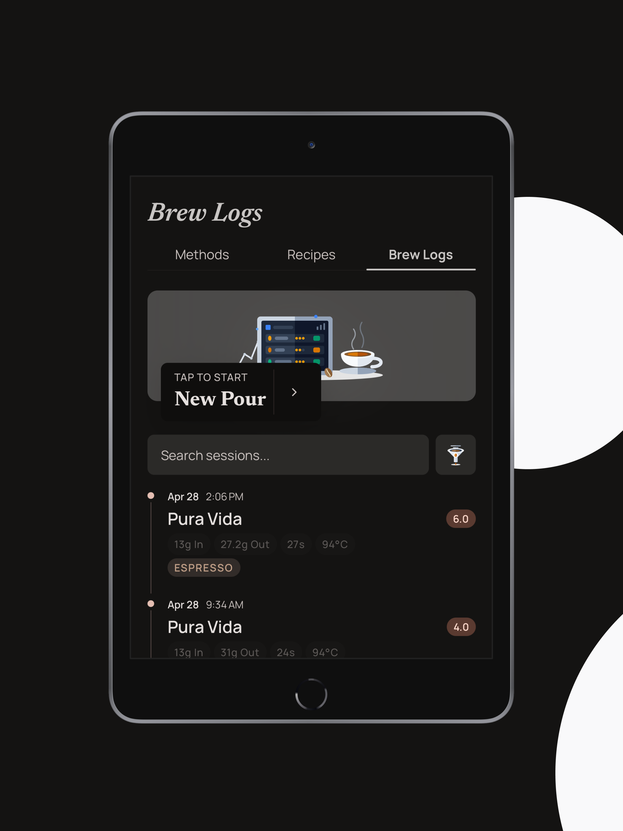 Portio: Brew & Shot Tracker screenshot 14
