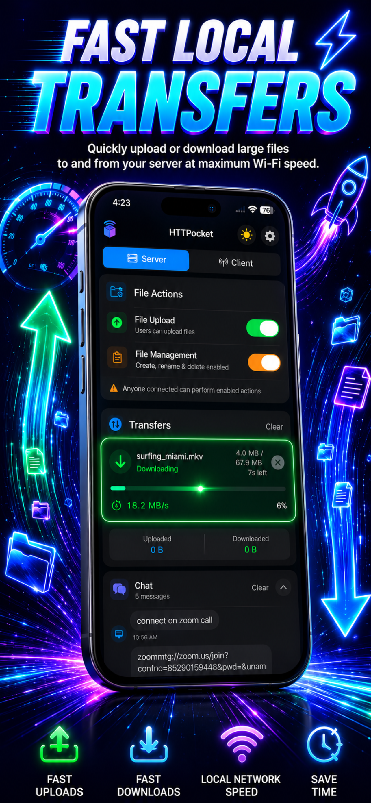 HTTPocket – WiFi File Server screenshot 3