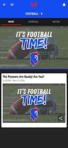 Warren County Pioneers iPhone screenshot
