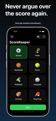 ScoreKeeper - Match Tracker Screenshot 1 of 3