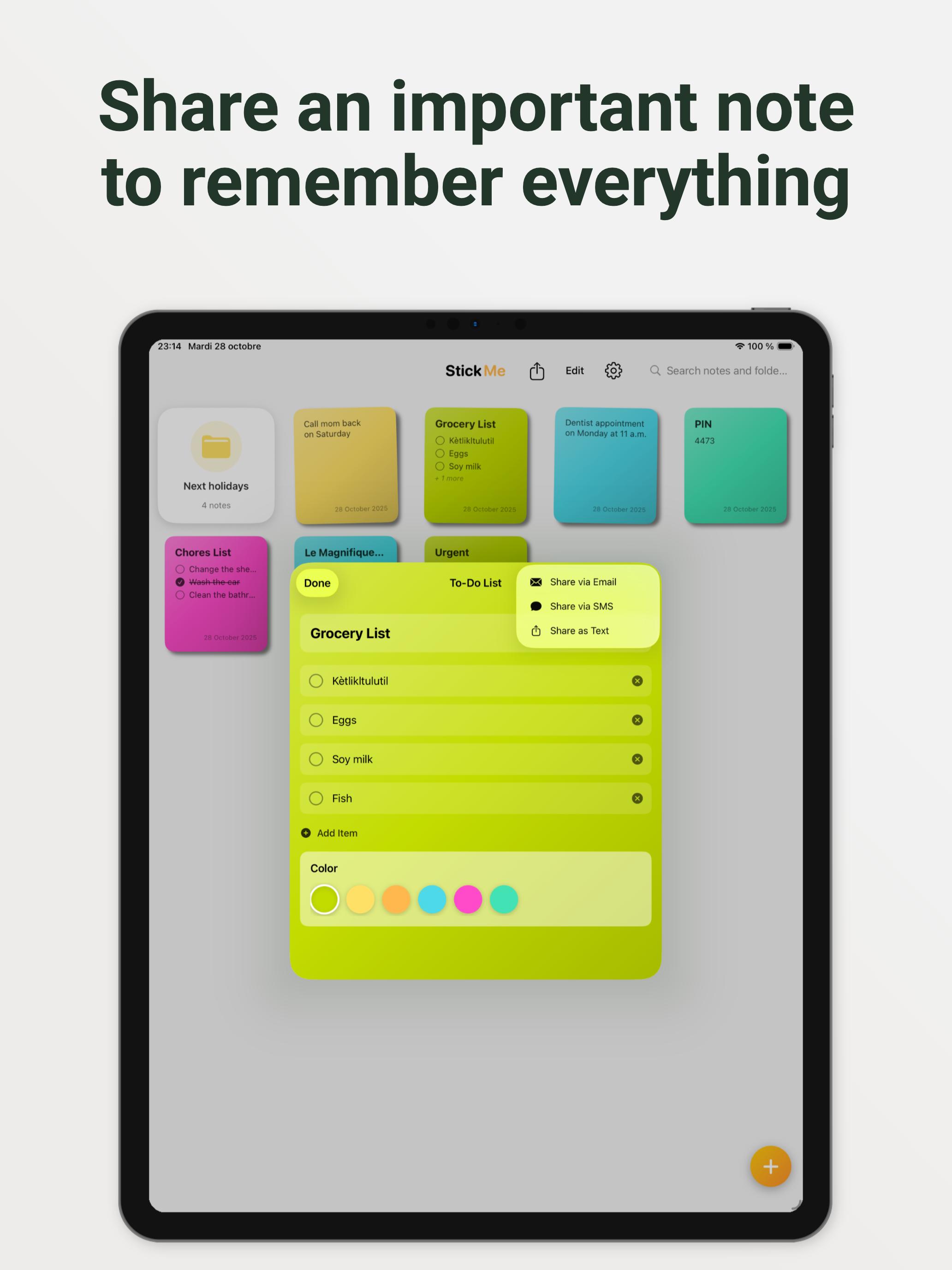 Sticky Notes : StickMe