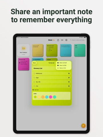 Sticky Notes : StickMe iPad screenshot