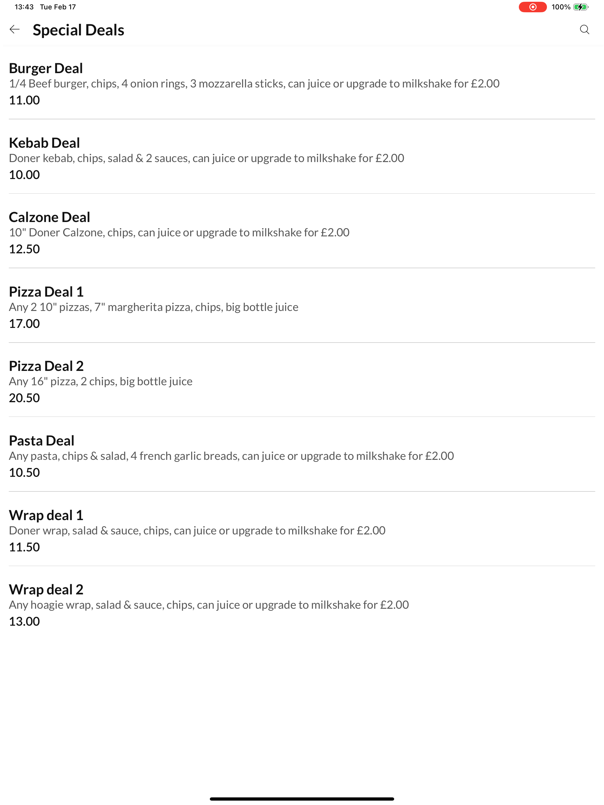 Kairos pizza house screenshot 7