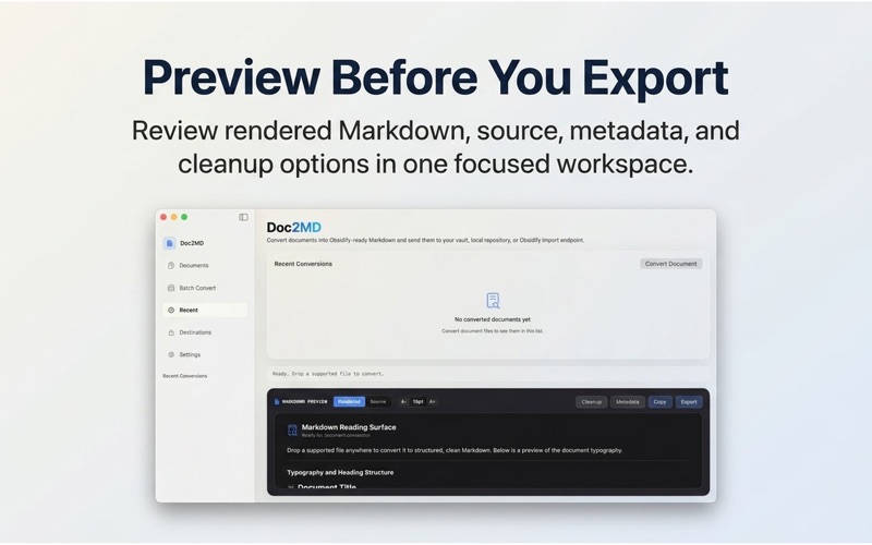 Doc2MD screenshot