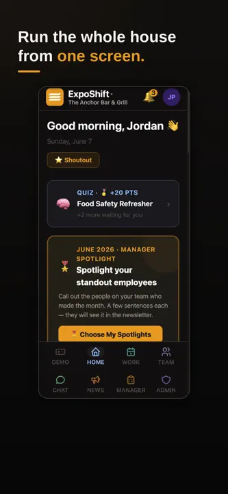 ExpoShift: Restaurant Shifts screenshot 2