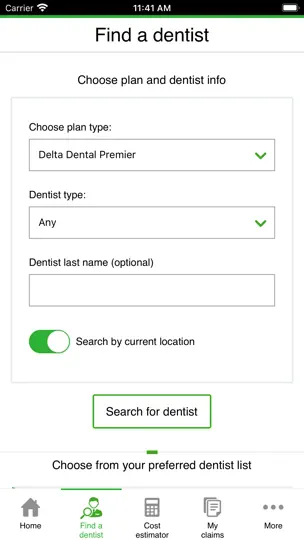 Delta Dental Mobile App iPhone Screenshot 3