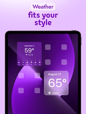 Blank Widget Transparent Space iPad screenshot
