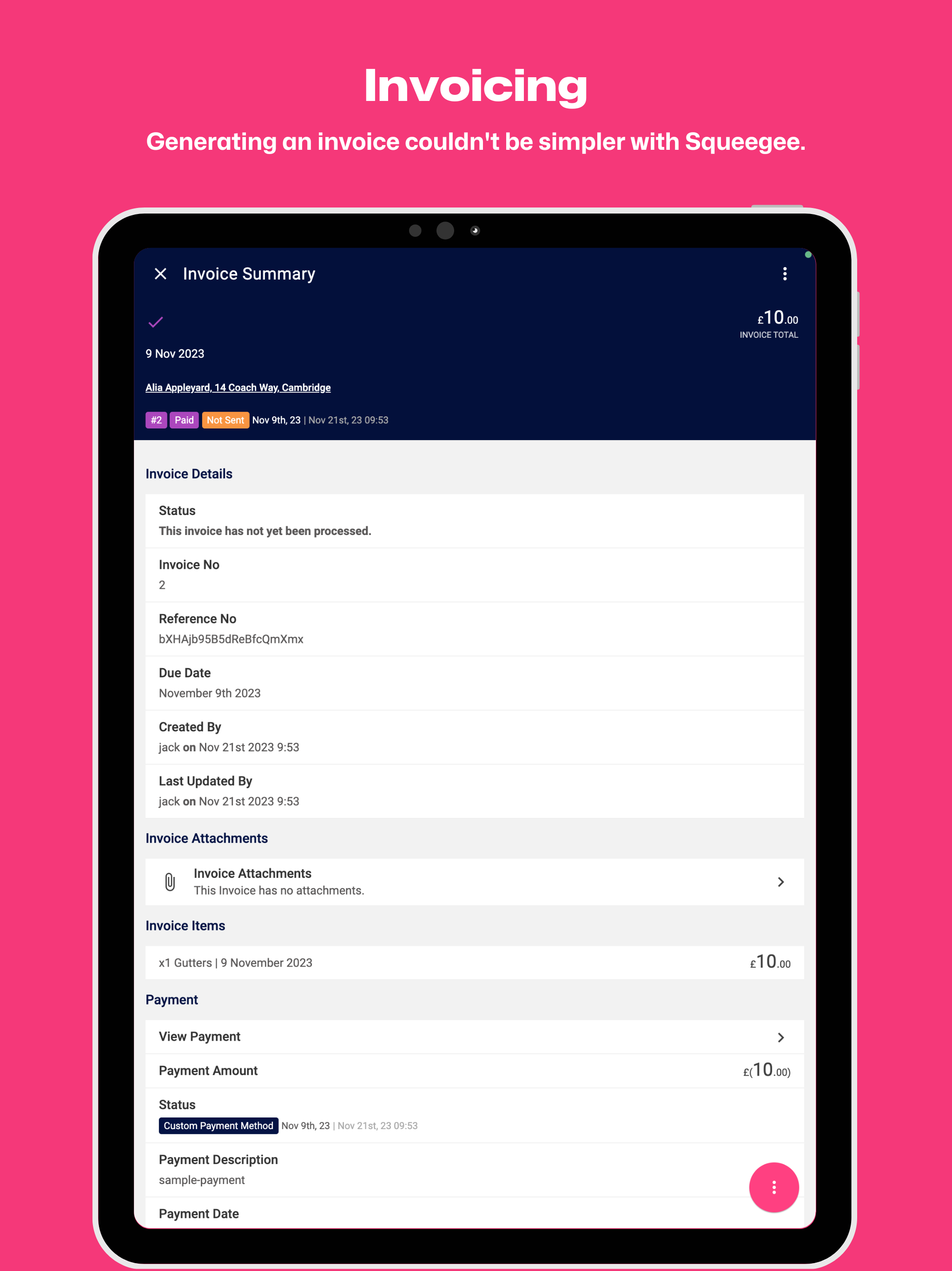 Squeegee® - Work Planner