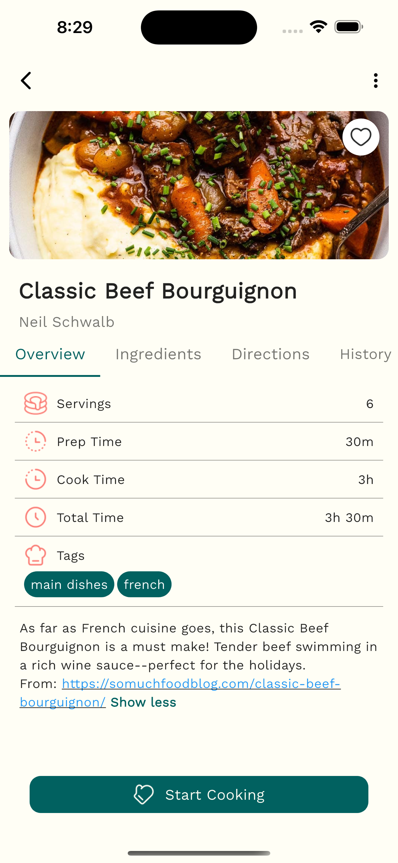 Grandma's Recipes App