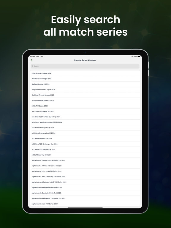 Live Cricket TV : HD Matches iPad screenshot 6