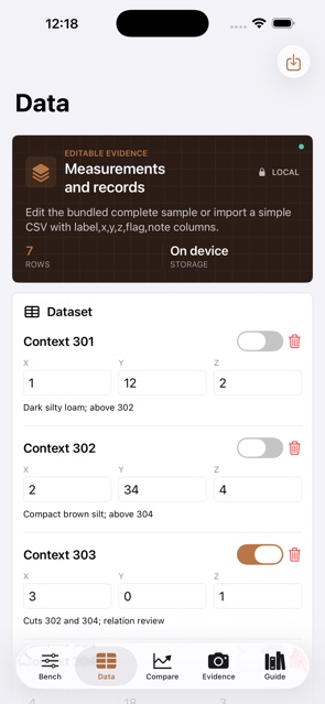 Sherdledger: Archaeology screenshot 3