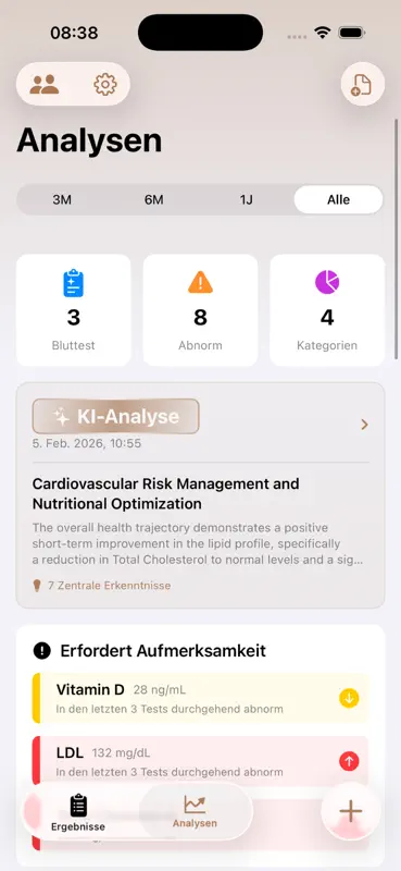 RedLAB: Blutwerte & Laborwerte screenshot 3 of 5