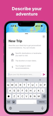 Trip AI: travel planner screenshot
