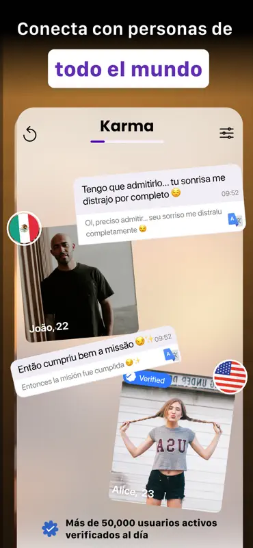 Karma - App de citas mundial screenshot 2 of 6