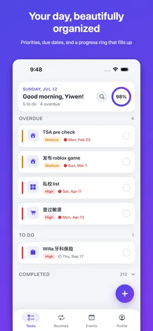 Todobook: Family & Couple Todo screenshot 2