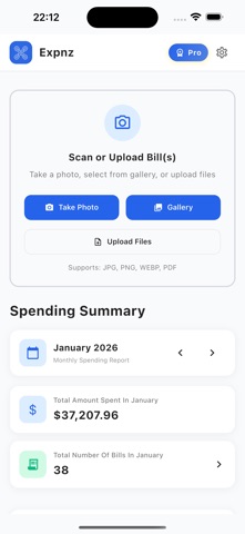 Expnz - AI Expense Tracker screenshot