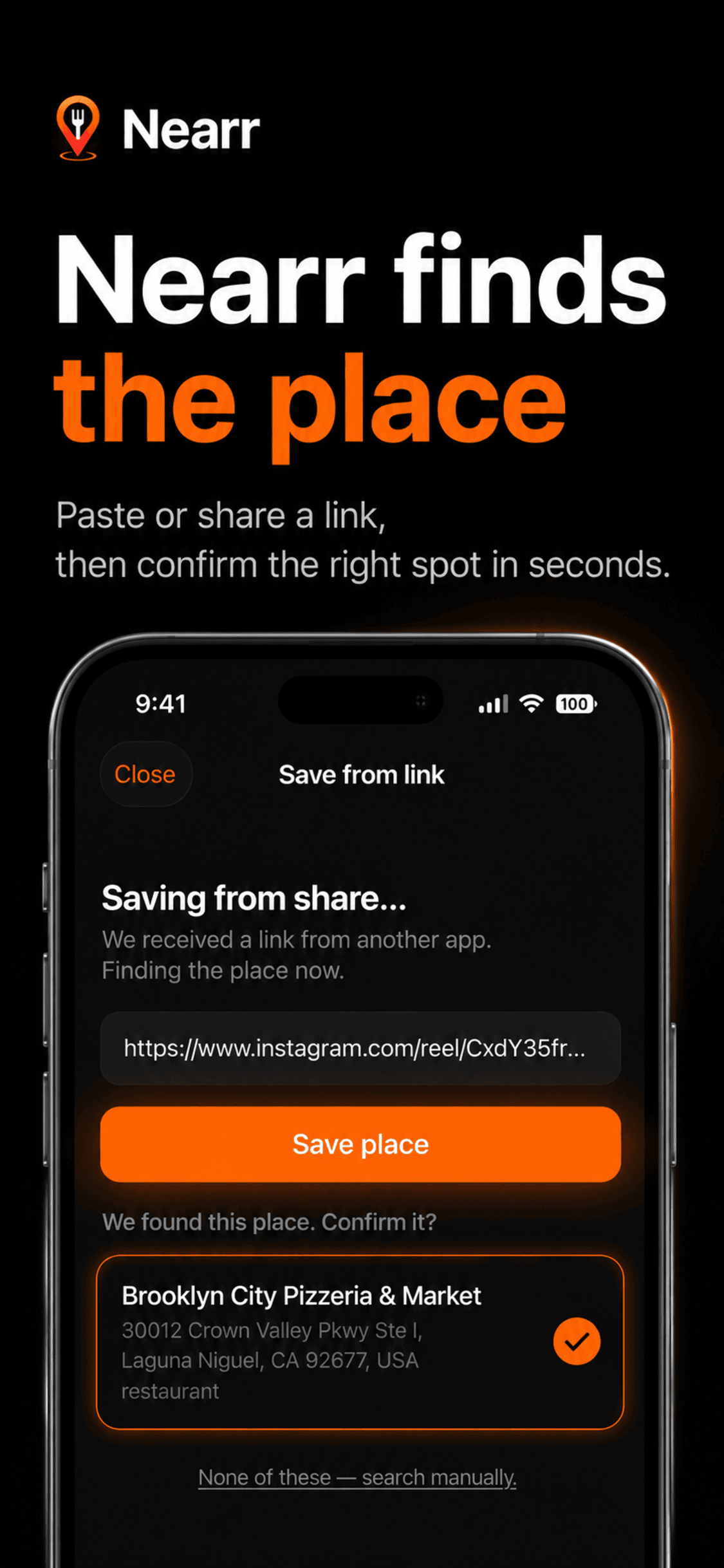 Nearr: Save Restaurants screenshot 2
