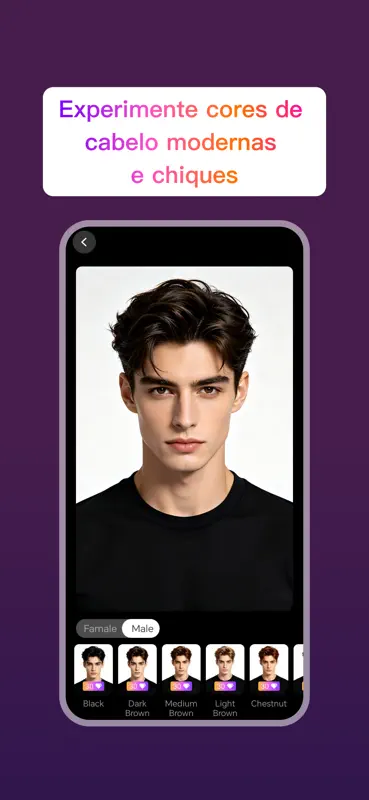 HairGenie – Penteados com IA screenshot 3 of 5